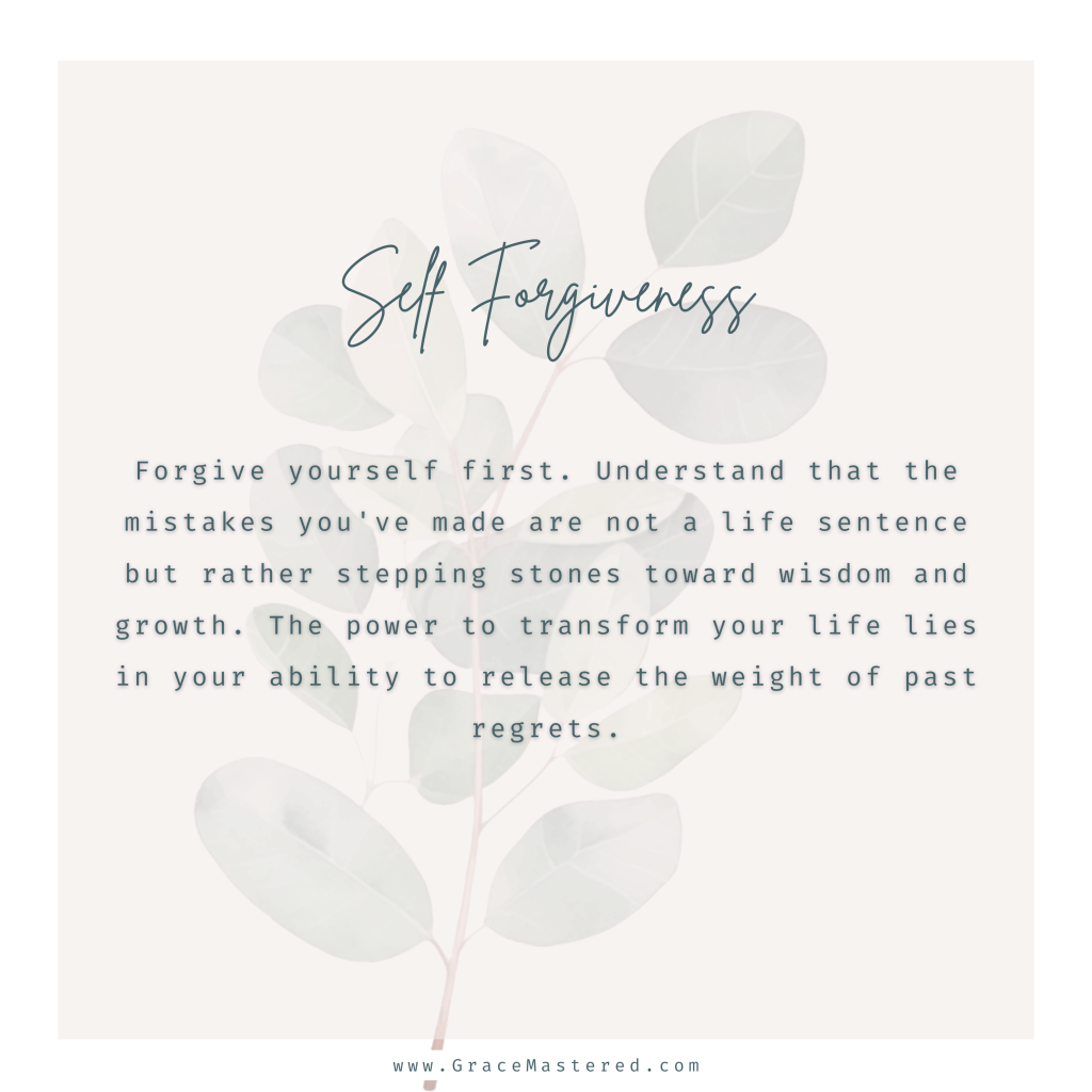 Forgive yourself