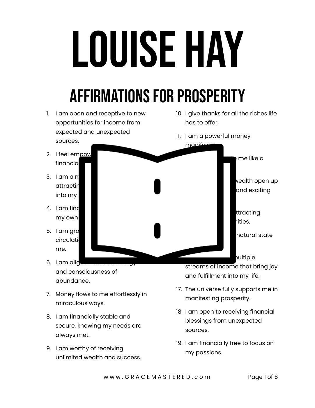positive affirmations for money