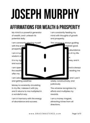 Joseph Murphy Affirmations for Wealth and Prosperity